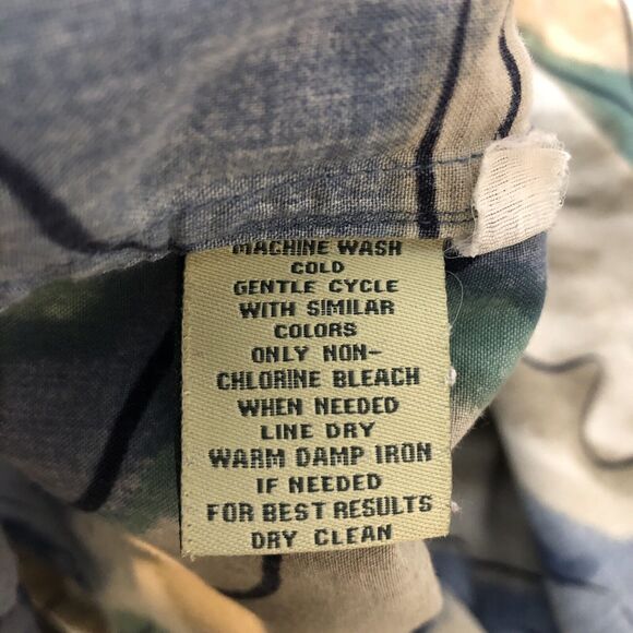 Paradise Coves 100% Silk Hawaiian Loop Button Mens Shirt XL 7050 - Picture 3 of 7